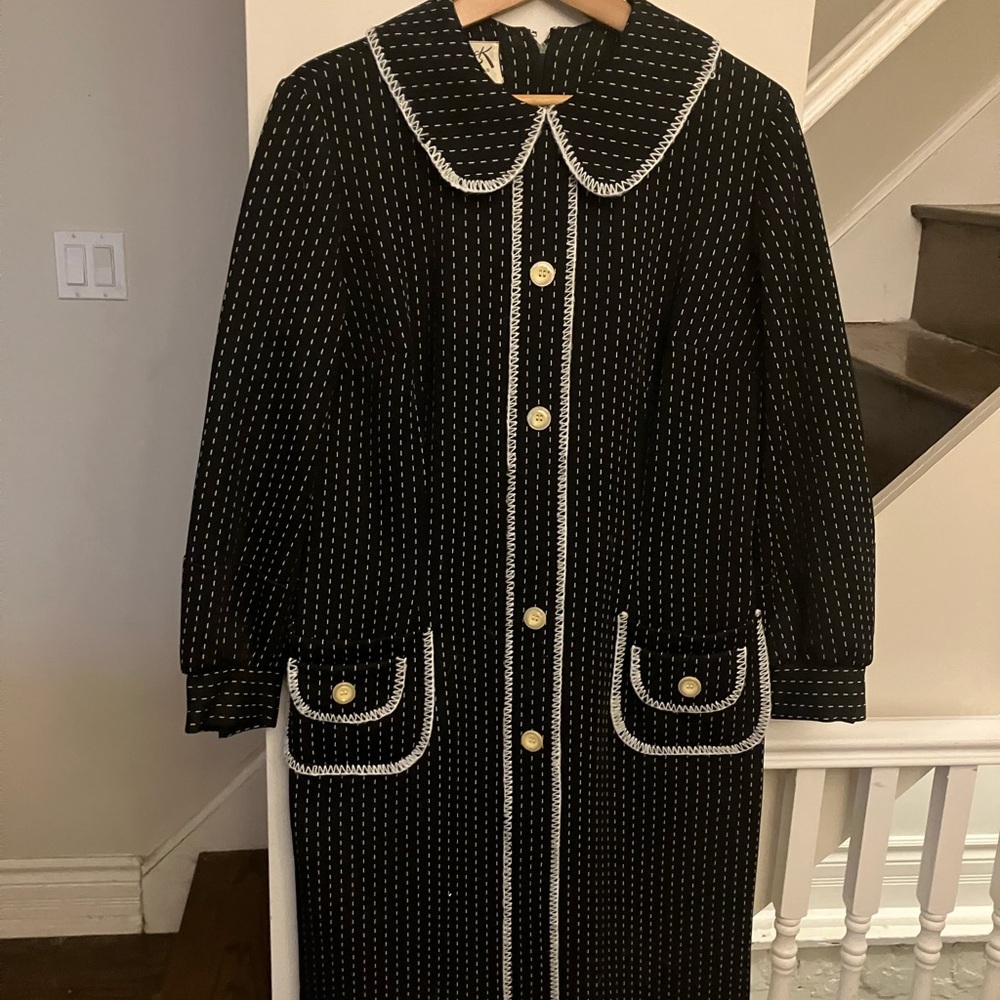 Black and White Vintage Day Dress